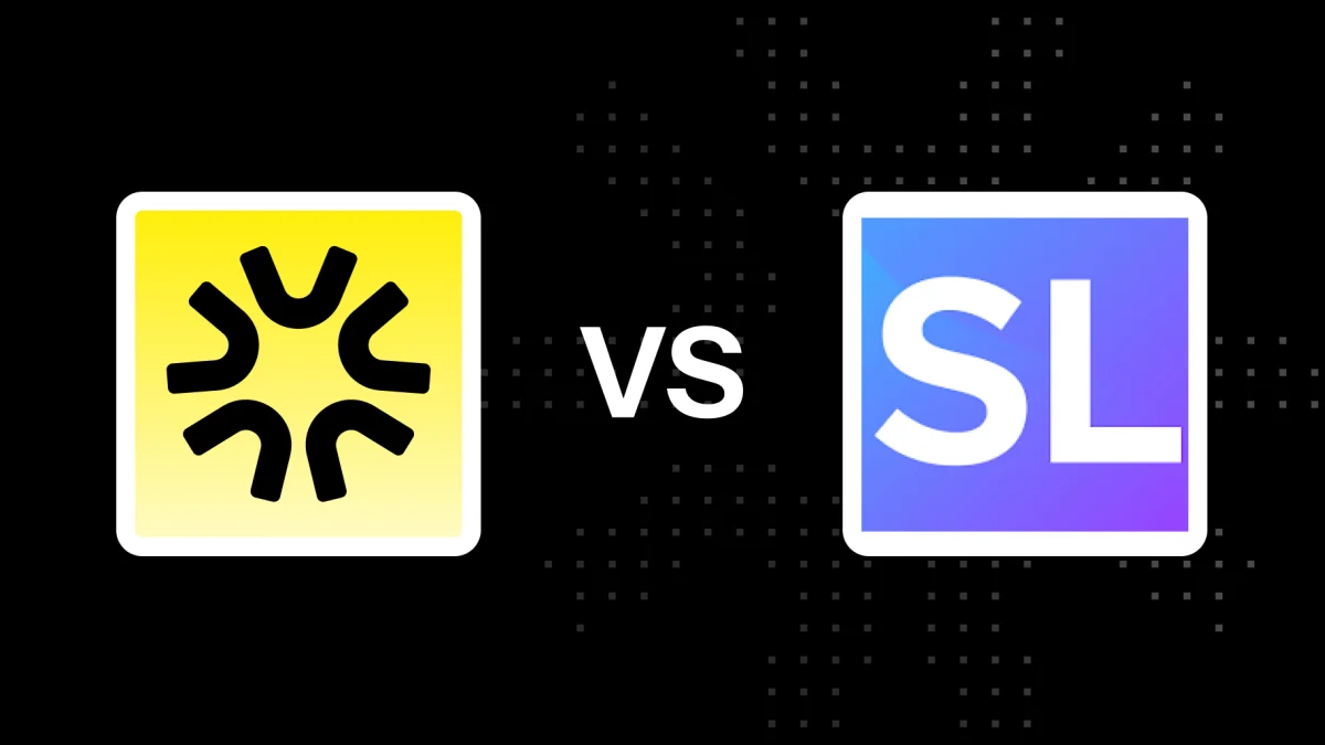 Logos MakeShort.io et StreamLadder face à face